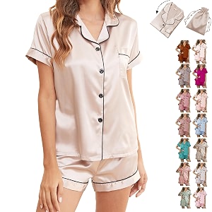 WJing Yi Jia Womens 3Pcs Floral Pajamas