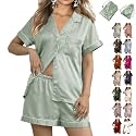 WJing Yi Jia Womens 3Pcs Floral Pajamas