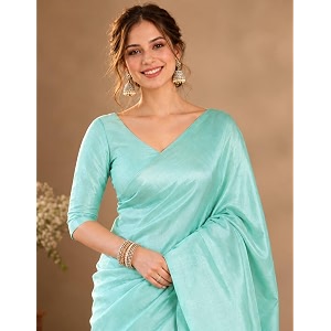 Womens Banarasi Kanjivaram Silk Saree Micro-Textured