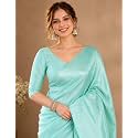 Womens Banarasi Kanjivaram Silk Saree Micro-Textured