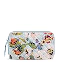 Vera Bradley womens Cotton Deluxe Travel Wallet With Rfid Protection