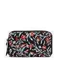 Vera Bradley womens Cotton Deluxe Travel Wallet With Rfid Protection