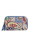 Vera Bradley womens Cotton Deluxe Travel Wallet With Rfid Protection