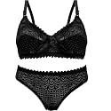 Womens Cotton Solid Regular Bra amp Underwear