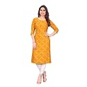Womens Crepe Kurti Straight Fit 