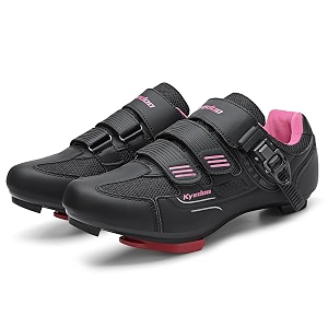 womens cycling shoes compatible with peloton bike clip in ladies indoor cycling road bike riding biking shoes pre-installed delta cleats