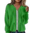 Womens Full Zip Up Cardigan Sweater Casual