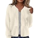 Womens Full Zip Up Cardigan Sweater Casual