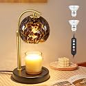 Womens Gifts for Christmas Candle Warmer Lamp, Dimmable Scented Wax Melt Warmer with Timer, Housewarming Gifts for Home Bedroom Decor, Xmas Birthday Gifts for Mom, 2 Bulbs