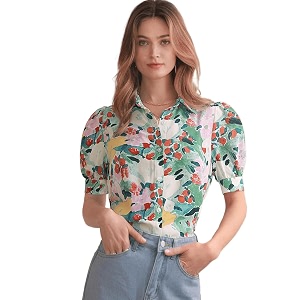 Womens and Girls Polyester Regular Fit Shirt
