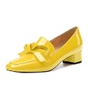 Womens Loafer with Heel, Comfortable Chunky Heels for Women, Loafers Shoes with Bowknot Womens Bunion Dress Shoes