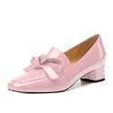 Womens Loafer with Heel, Comfortable Chunky Heels for Women, Loafers Shoes with Bowknot Womens Bunion Dress Shoes