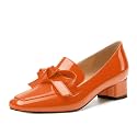 Womens Loafer with Heel, Comfortable Chunky Heels for Women, Loafers Shoes with Bowknot Womens Bunion Dress Shoes