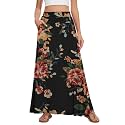 Womens Maxi Skirt Long Flowy Summer A-Line High Waist Skirts