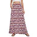 Womens Maxi Skirt Long Flowy Summer A-Line High Waist Skirts