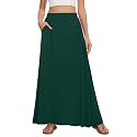 Womens Maxi Skirt Long Flowy Summer A-Line High Waist Skirts