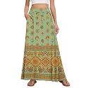 Womens Maxi Skirt Long Flowy Summer A-Line High Waist Skirts