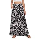 Womens Maxi Skirt Long Flowy Summer A-Line High Waist Skirts
