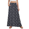 Womens Maxi Skirt Long Flowy Summer A-Line High Waist Skirts