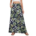 Womens Maxi Skirt Long Flowy Summer A-Line High Waist Skirts