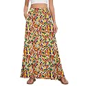 Womens Maxi Skirt Long Flowy Summer A-Line High Waist Skirts