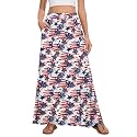 Womens Maxi Skirt Long Flowy Summer A-Line High Waist Skirts