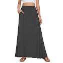 Womens Maxi Skirt Long Flowy Summer A-Line High Waist Skirts