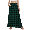 Womens Maxi Skirt Long Flowy Summer A-Line High Waist Skirts