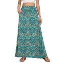 Womens Maxi Skirt Long Flowy Summer A-Line High Waist Skirts
