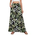 Womens Maxi Skirt Long Flowy Summer A-Line High Waist Skirts