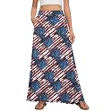 Womens Maxi Skirt Long Flowy Summer A-Line High Waist Skirts