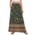 Womens Maxi Skirt Long Flowy Summer A-Line High Waist Skirts