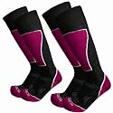Womens Merino Wool Ski Socks Lightweight Snowboard Socks Cushioning Support Stretch Breathable
