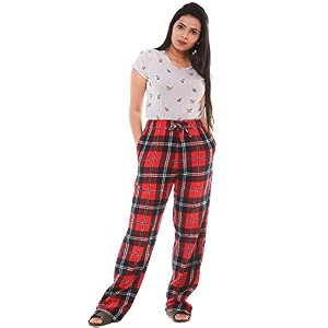 womens multicolor cotton checkered pyjama  checks pajama for women with elastic amp drawstring plus size s to 8xl