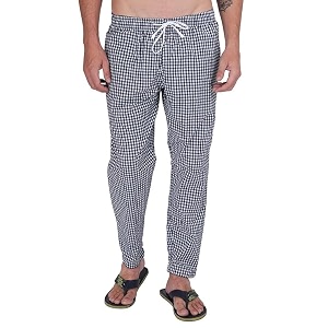 womens multicolor cotton checkered pyjama  checks pajama for women with elastic amp drawstring plus size s to 8xl