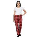 Womens Multicolor Cotton Checkered Pyjama | Checks Pajama for women with Elastic &amp; Drawstring Plus Size (S TO 8XL)