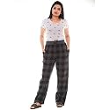 Womens Multicolor Cotton Checkered Pyjama | Checks Pajama for women with Elastic &amp; Drawstring Plus Size (S TO 8XL)
