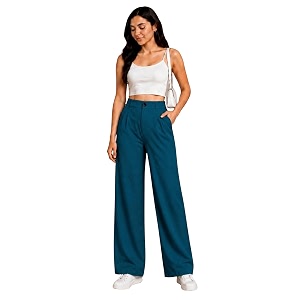 Womens NS Lycra Korean High Waist Straight