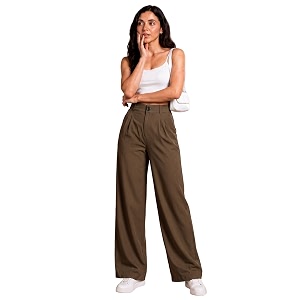Womens NS Lycra Korean High Waist Straight