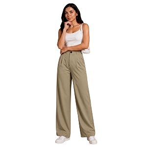 Womens NS Lycra Korean High Waist Straight