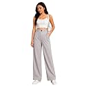 Womens NS Lycra Korean High Waist Straight