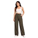 Womens NS Lycra Korean High Waist Straight