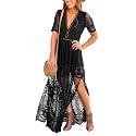 Womens Off Shoulder Lace Wedding Dress Boho Bridesmaid Party Maternity Photoshoot Maxi Dresses