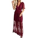 Womens Off Shoulder Lace Wedding Dress Boho Bridesmaid Party Maternity Photoshoot Maxi Dresses