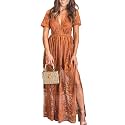 Womens Off Shoulder Lace Wedding Dress Boho Bridesmaid Party Maternity Photoshoot Maxi Dresses
