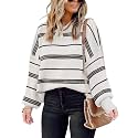 Womens Oversized Sweaters Fall 2026 Fashion Clothes Colorblock Knit Tops