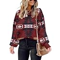 Womens Oversized Sweaters Fall 2026 Fashion Clothes Colorblock Knit Tops