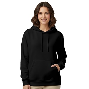 Womens Plain Hoodie - Soft Cotton Blend