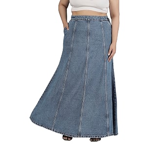 Womens Plus Size Hipster Fit Mid Blue