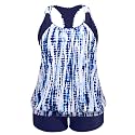 Womens Plus Size Tankini Swimsuit Two Piece Tummy Control Bathing Suit